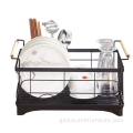 dish drying rack with storage holders for kitchen Durable Kitchen Stainless Steel Shelf Supplier